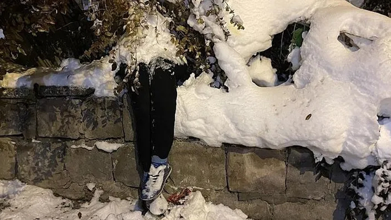 Kayseri’de bir kadın kardan kadını ceset sandı, sinir krizi geçirdi